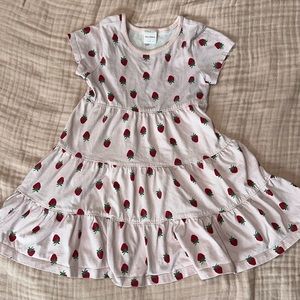 Hanna Andersson Strawberry Tiered Twirl Dress